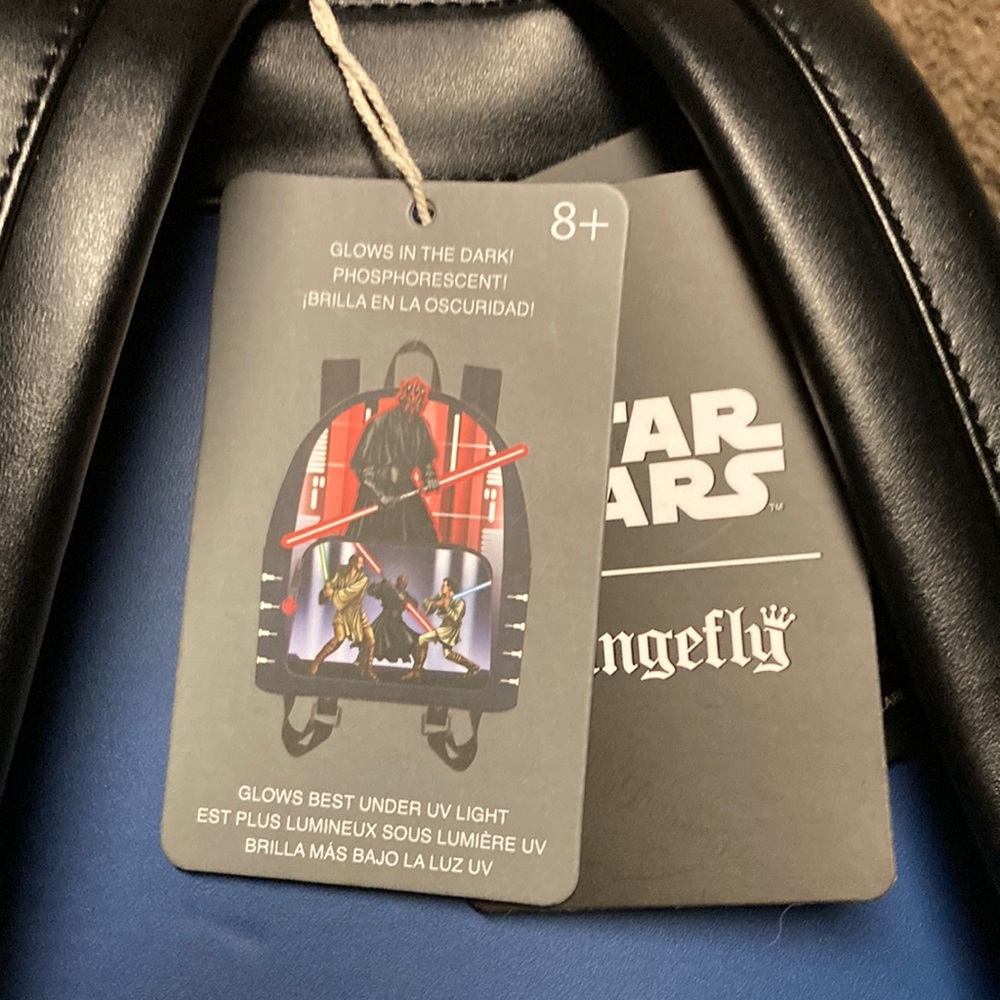 Star Wars Loungefly Backpack with Jedi and Sith - Picture 4 of 8